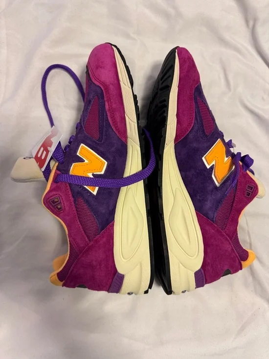 Mens 12 New Balance 990 py3 Teddy Santis Purple & yellow Running Sneakers NWT - Picture 4 of 7